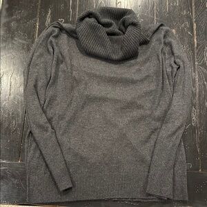 LOFT Charcoal Knit Turtleneck